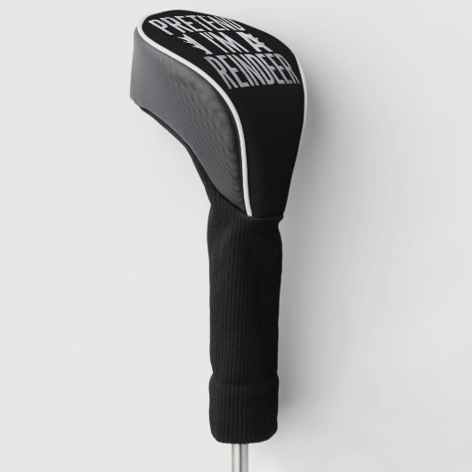Doe alsof in een rendier kerstkostuum golfheadcover (Schuin)