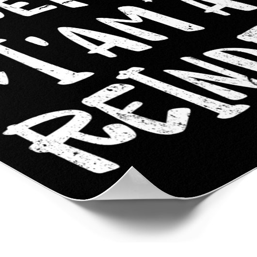 Doe alsof in een rendier Mannen vrouwen gemakkelij Poster (Hoek)