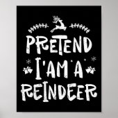 Doe alsof in een rendier Mannen vrouwen gemakkelij Poster (Voorkant)