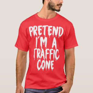 Doe alsof in een verkeer kegel Halloween koppels k T-shirt