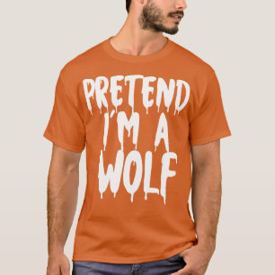 Doe alsof in een wolf Halloween koppels kostuum ha T-shirt