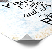 Doe alsof je aan de bal bent | Poster dolfijnen (Hoek)