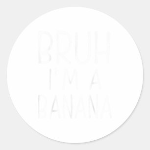 Doe alsof je een banaan grappig Halloween kostuumf Ronde Sticker