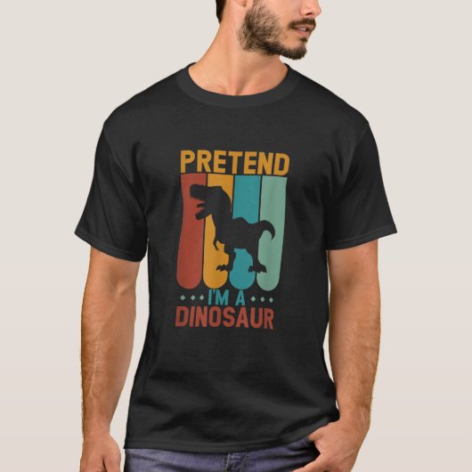 Doe alsof je een dinosaurus bent Halloween T-shirt (Voorkant)