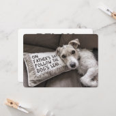 Doe alsof je een hond-Vaderdag kaart hebt (Voorkant / Achterkant in situ)