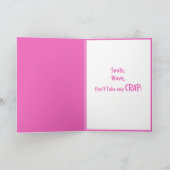 Doe alsof je een koningin bent kaart (Binnen)