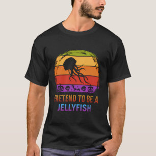 Doe alsof je een kwal dier Halloween kostuum bent T-shirt