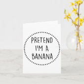 Doe alsof je een Nana Halloween kostuum draagt Kaart (Gele Bloem)