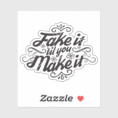 Doe alsof je het laat gebeuren. sticker (Vel)