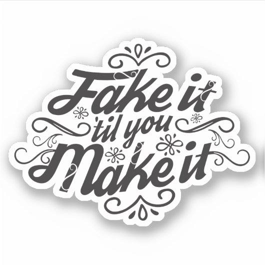 Doe alsof je het laat gebeuren. sticker (Voorkant)