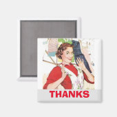 Doe alsof je thuis bent, was kleding magneet (Voorkant / Achterkant)