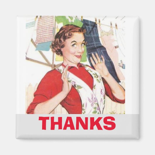 Doe alsof je thuis bent, was kleding magneet (Voorkant)