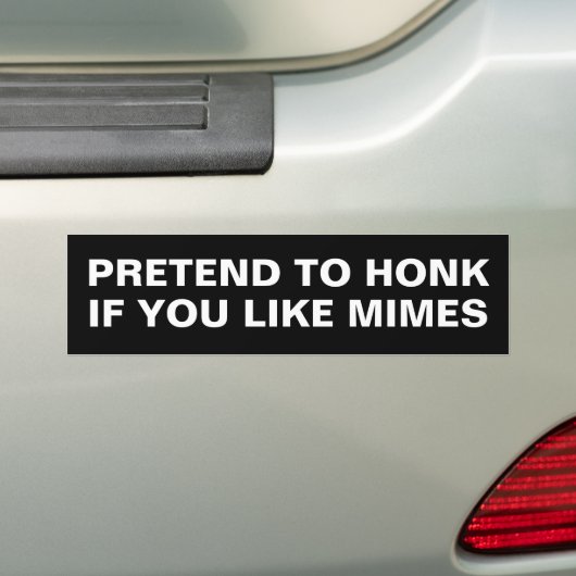 DOE ALSOF JE TOETERT ALS JE MIMEN LEUK VIND BUMPERSTICKER (Op auto)