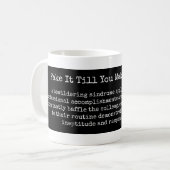 Doe alsof tot je er een Sindrome Coffee-Mok van ma Koffiemok (Voorkant links)