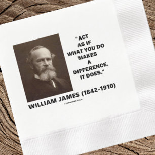 Doe alsof wat je doet een verschil maakt, James Qa Servet
