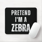 Doe alsof zebra bijpassende kostuum grappige Hallo Muismat (Met muis)