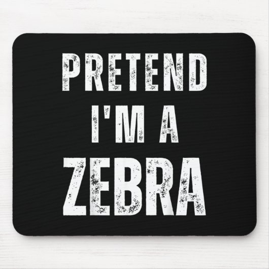 Doe alsof zebra bijpassende kostuum grappige Hallo Muismat (Voorkant)