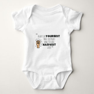 Doe altijd je beste motivatie ontwerp romper