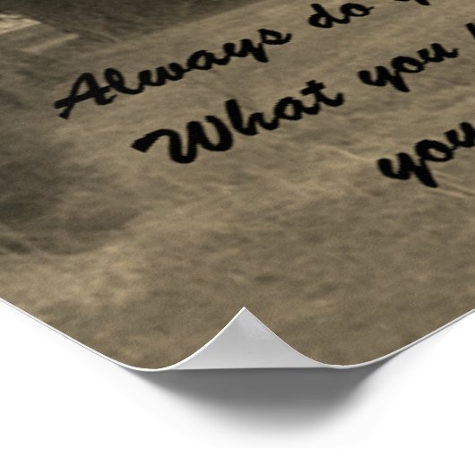 DOE ALTIJD JE BESTE POSTER (Hoek)