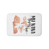 Doe and Fawn My Nana Loves me Badmat (Voorkant)