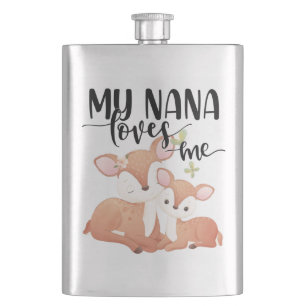 Doe and Fawn My Nana Loves me Flacon
