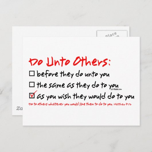 Doe anderen briefkaart (Voorkant / Achterkant)