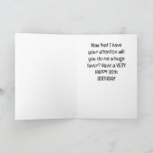 DOE BABY EEN PLEZIER "EEN GELUKKIGE 30E VERJAARDAG KAART (Binnen)