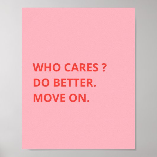 Doe beter bewegen op Wall Art Print Funny Art Post (Voorkant)