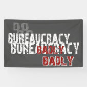 Doe bureaucratie slecht spandoek (Horizontaal)