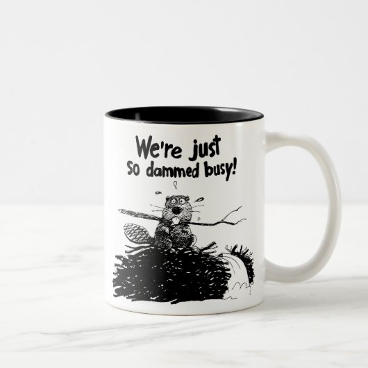 Doe Damm Busy Tweekleurige Koffiemok (Rechts)