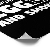 Doe dat in je ei en rook het grappige bbq grilli poster (Hoek)