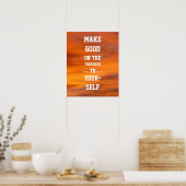 Doe de beloften aan jezelf goed poster (Keuken)