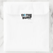Doe de bom | de heer Bump Vierkante Sticker (Tas)