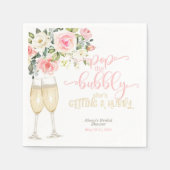 Doe de bubbels open Ze gaat trouwen Servet (Voorkant)