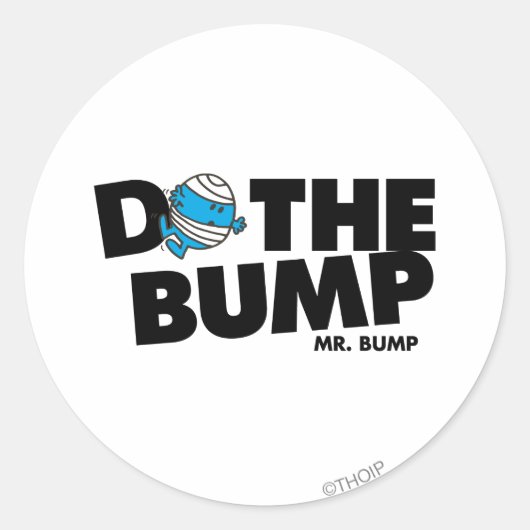 Doe de bult | Mr Bump Ronde Sticker (Voorkant)