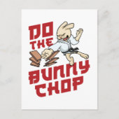Doe de Bunny Chop Funny Karate Chop Briefkaart (Voorkant)