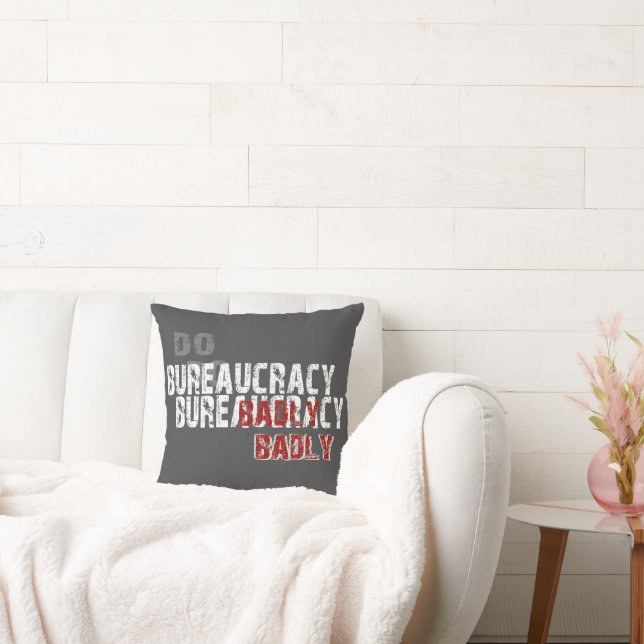 Doe de bureaucratie slecht kussen (Bank)