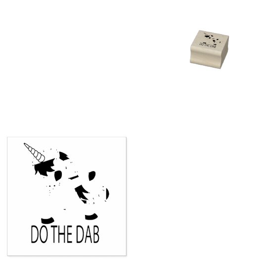 DOE DE DAB / EENHOORN RUBBERSTEMPEL (Gestempeld)