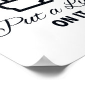 Doe de deksel erop Badkamerbord Poster (Hoek)