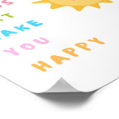 Doe de dingen die je gelukkig maken poster (Hoek)