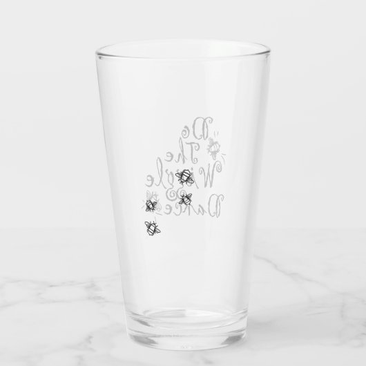 Doe de draaiende dans - bier glas (Achterkant)