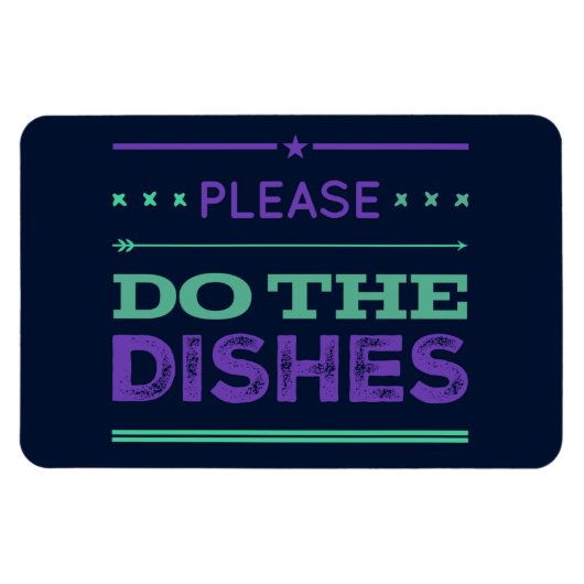 Doe de herinnering voor Paarse tekstkleur leeg Magneet (Horizontaal)