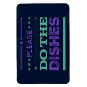 Doe de herinnering voor Paarse tekstkleur leeg Magneet (Verticaal)