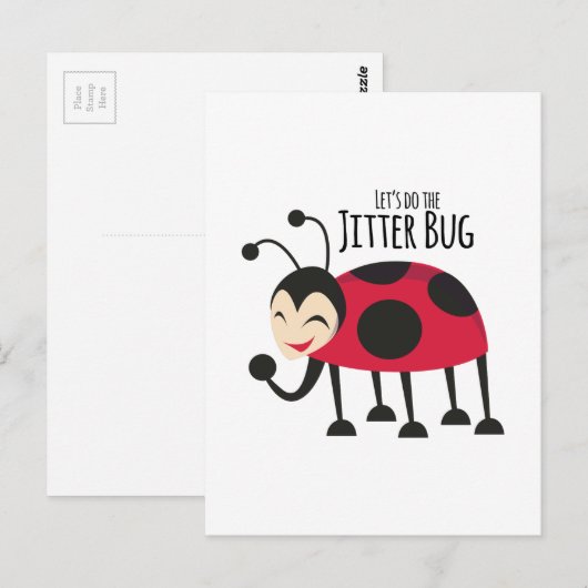 Doe de Jitter Bug Briefkaart (Voorkant / Achterkant)