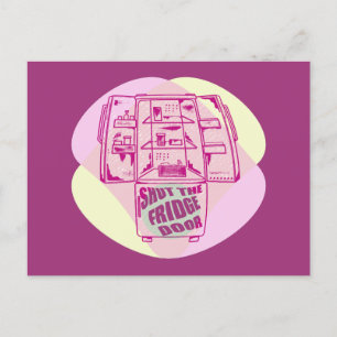 DOE DE KOELDEUR DICHT BRIEFKAART