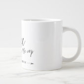 Doe de koffie in het bekertje en niemand raakt gew grote koffiekop (Rechts)