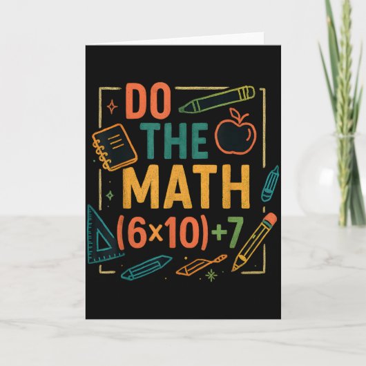 Doe de Math 67 Grappige Vergelijking Terug naar Sc Kaart (Voorkant)