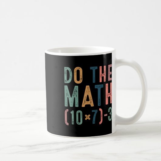 Doe de Math 67 Grappige Zes Zeven Meme Lerares Vro Koffiemok (Rechts)