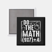 Doe de Math 67 Meme 6 7 Grappige Zes Zeven Vrouwen Magneet (Voorkant / Achterkant)