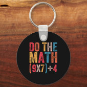 Doe de Math 67 Meme Grappig 6 7 Zes Zeven Mannen V Sleutelhanger (Voorkant)